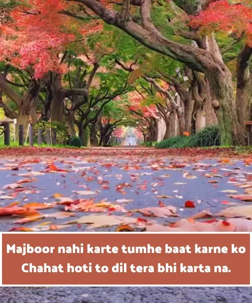 Baat Nahi Karne Ki Shayari in English