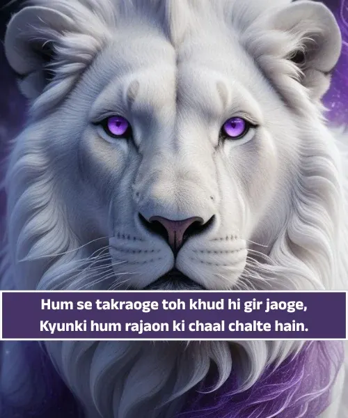 King Attitude Shayari in English